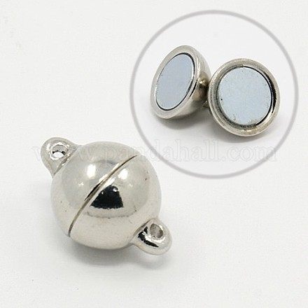 Zinc Alloy Magnetic Clasps for Jewelry Making PALLOY-K070-10mm-P-FF-1