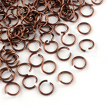 Filo di alluminio anelli aperti di salto X-ALUM-R005-0.8x6-18-1