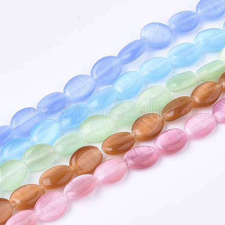 Chapelets de perles d'œil de chat GLAA-S184-06A-1