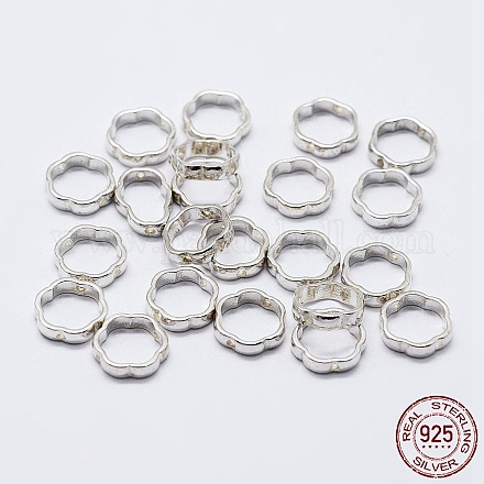 925 montatura in argento sterling STER-F036-14S-8.5mm-1