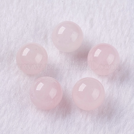 Naturale perle di quarzo rosa G-K275-28-6mm-1