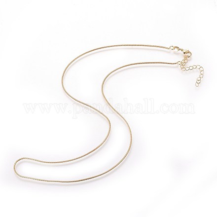 Brass Round Snake Chains Necklace Making CHC-E017-01G-1