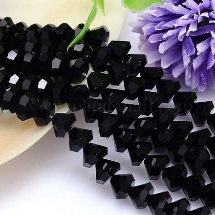 Faceted Cone Imitation Austrian Crystal Bead Strands G-M187-10mm-23A-1