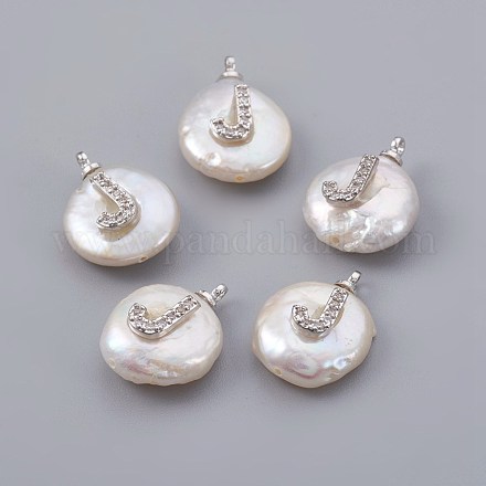 Colgantes naturales de perlas cultivadas de agua dulce PEAR-F008-30P-J-1