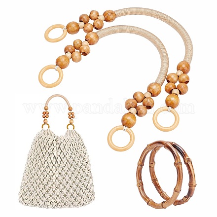PANDAHALL ELITE Wood Beads/Bamboo Bag Handles FIND-PH0002-43-1