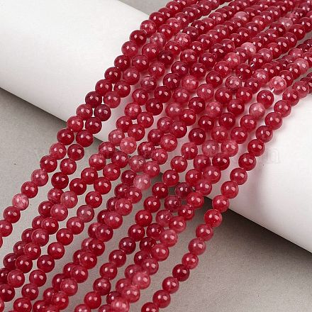 Естественно полосатый каменные бусы нити&nbsp;G-D315-A01-05-4mm-1