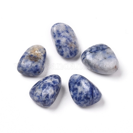 Perle di diaspro blu naturale G-K302-A10-1