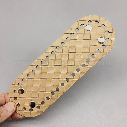 Дно сумки овальное из искусственной кожи крючком&nbsp;LS-PURS-PW0002-009A-03-1