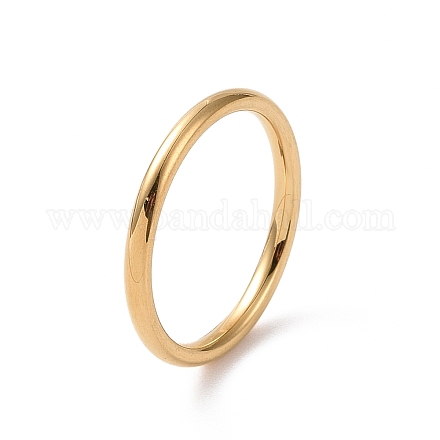 201 anillo de acero inoxidable simple y fino para mujer. RJEW-I089-27G-1