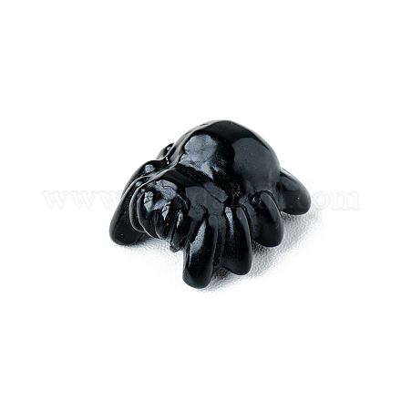 Decoraciones de exhibición de escultura de obsidiana natural G-PW0004-33F-1
