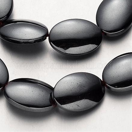 Chapelets de perles en hématite synthétique sans magnétiques G-F300-09-09-1