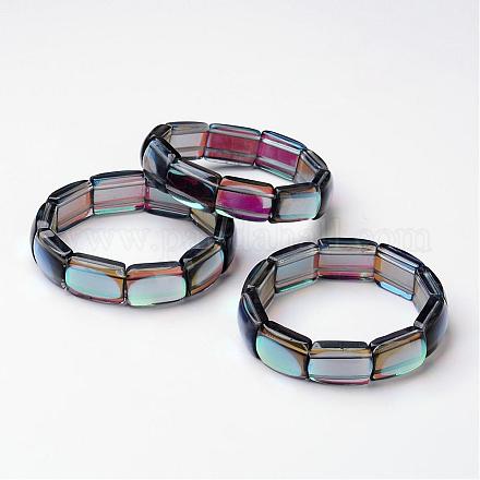 Glas Perlen Stretch-Armbänder BJEW-G503-B01-1