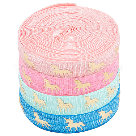 Wholesale Gorgecraft 20 Yards 4 Colors Polyester Elastic Ribbon 