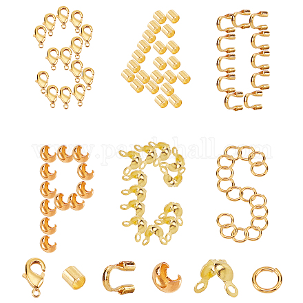 Sunnyclue 340 pièces kits de accessoires de fin pour bijoux à bricoler soi-même KK-SC0001-88G-1