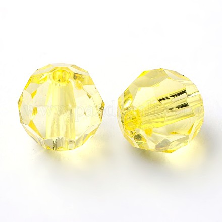 Perles en acrylique transparente PL505Y-10-1