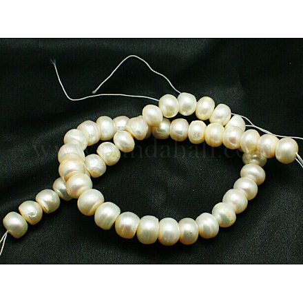 Grade A Natural Cultured Freshwater Pearl Beads Strands PEAR-L001-A-12-1