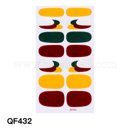 Autocollants de vernis à ongles à couverture complète MRMJ-Q063-QF432-1