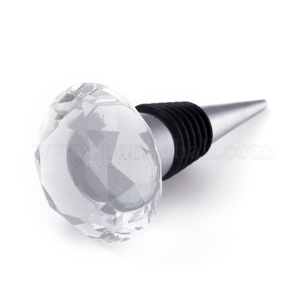 Lovely Crystal Wine Stopper AJEW-WH0114-28-1