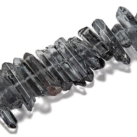 Brins de perles de cristal de quartz naturel G-K181-B08-1