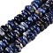Natural Sodalite Beads Strands, Nuggets, Tumbled Stone, 3~6.5x10~12x8~12mm, Hole: 1mm, about 86~91pcs/strand, 15.35~16.4''(39~41cm)