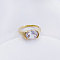 304 Stainless Steel Cubic Zirconia Finger Rings, Special-Interest, Fashionable, for Women, Lilac, US Size 8(18.1mm)