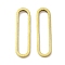 Brass Linking Rings, Golden, Oval, 22x6x1mm, Inner Diameter: 20x4mm