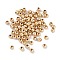 CCB Plastic Round Beads, Golden, 4x3.5mm, Hole: 1.4mm, about 200pcs/10g