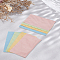 8Pcs 4 Colors Microfiber Glasses Cloth, Eyeglass Care Products, Rectangle, Mixed Color, 180x152x0.2mm, 2pcs/color