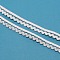 Nylon Ribbon, with Gold Thread, Silver, 1/2 inch(13mm)