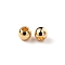 Brass Beads, Long-Lasting Plated, Round, Real 18K Gold Plated, 3x2.5mm, Hole: 1.2mm, 100pcs/bag