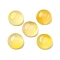 Natural Yellow Agate Cabochons, Dyed & Heated, Half Round/Dome, 10x5.5mm