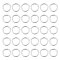 80Pcs 304 Stainless Steel Linking Rings, Round Ring, Stainless Steel Color, 8x1mm