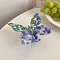 Cellulose Acetate Claw Hair Clips, Butterfly, Mauve, 115x95mm