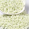 Opaque Colours Luster Glass Seed Beads, Peanut, Light Yellow, 6x3.5x3mm, Hole: 1mm, about 7258pcs/pound