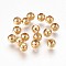 304 Stainless Steel Beads, Rondelle, Round, Real 24K Gold Plated, 4x3.5mm, Hole: 1.5mm