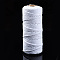 Cotton String Threads, Macrame Cord, Decorative String Threads, for DIY Crafts, Gift Wrapping and Jewelry Making, White, 3mm, about 109.36 yards(100m)/roll