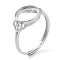 Flat Round Adjustable 925 Sterling Silver Ring Components, Open Bezel Setting, Real Platinum Plated, Inner Diameter: 17mm