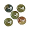 Natural Indian Agate Donut/Pi Disc Charms, 12~13x3~4mm, Hole: 3mm