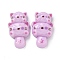 Resin Cabochons, Cat, Plum, 29.5x17.5x8mm