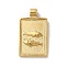 304 Stainless Steel Pendants, Rectangle with Constellations, Real 14K Gold Plated, Pisces, 25x14x2mm, Hole: 2mm