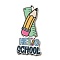 Wood Pendant, Teachers' Day Theme, Pencil, 57x27x2.5mm, Hole: 1.6mm