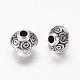 Tibetan Style Antique Silver Tone Bicone Alloy Spacer Beads X-LF1152Y-NF-2