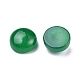 Cabochons de jade malaisie naturelle G-P393-R67-8MM-1-2