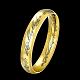 女性のための古典的なデザインの真鍮の指輪  ゴールドカラー  usサイズ8（18.1mm） RJEW-BB13312-8-2
