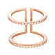 Shegrace glamourous 925 anelli per polsini cavi in argento sterling JR115A-2