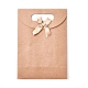 Geschenktüten aus Kraftpapier mit Schleifenband-Bowknot-Design X-CARB-WH0009-05B-1