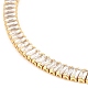Brass Micro Pave Cubic Zirconia Link Chain Bracelets BJEW-F416-06G-2