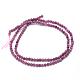 Natural Ruby/Red Corundum Beads Strands G-E411-14-2.5mm-2