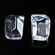 Cabujones de resina rectángulo transparente CRES-N031-006A-A01-3
