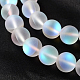 Dyed Synthetic Moonstone Round Beads Strands G-L376-12mm-A08-1